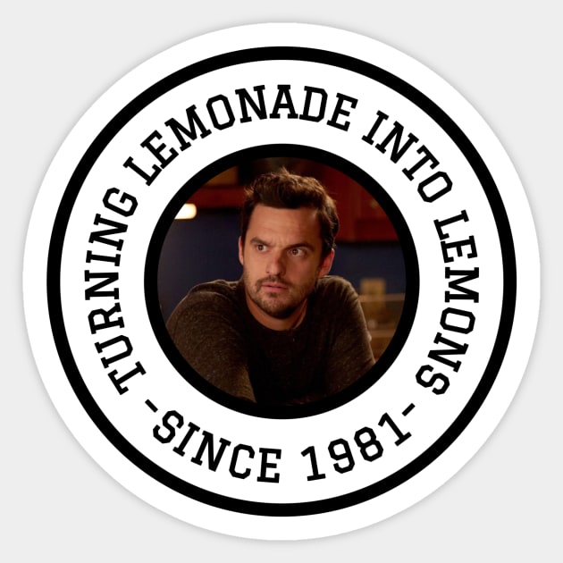 Turning lemonade into lemons since 1981 Sticker by voidstickers